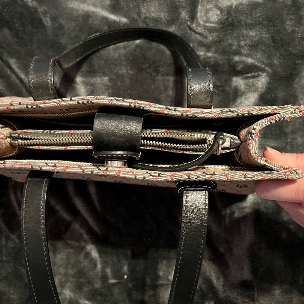 Dooney & Bourke Black and Red Tote.
Medium Size. - Picture 6 of 13